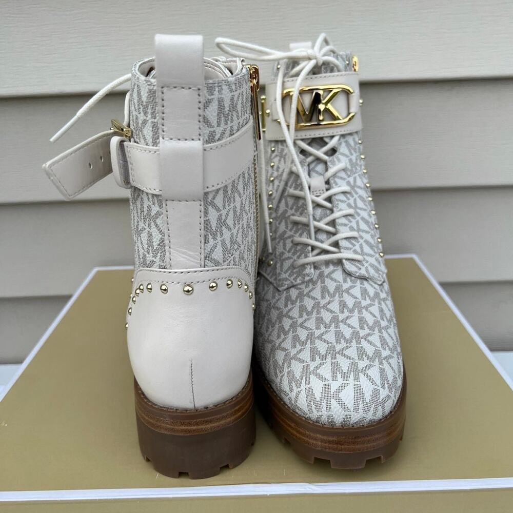 Michael kors Kincaid Lace up boots -Vanilla - Picture 10 of 12